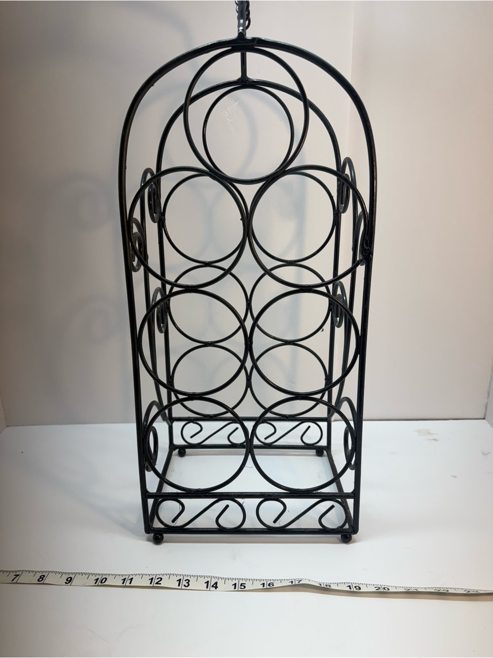 Black Metal Wine Rack Holder